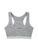 Genç Kız Büstiyer Pedli Likralı Sporcu Atleti %96 Pamuk ÖTS 6400 - 6 ADET Gri detay görünüm