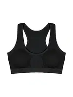 Genç Kız Pedli Büstiyer Likralı %96 Pamuk ÖTS 6300 - 6 ADET Siyah görsel 4