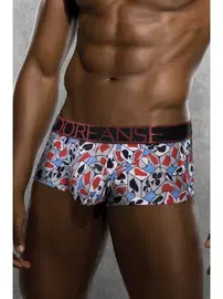 Doreanse Geniş Bel Latikli İskambil Zar Desenli Mini Erkek Boxer Doreanse 1769