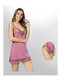 Kota Geniş Dantelli Kadın Gecelik Külot Takımı Kota 6204 