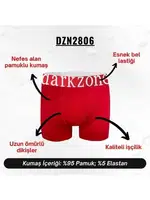 Geniş Lastikli Erkek Kırmızı Boxer Darkzone DZN2806 detay görünüm