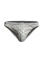 Geometrik Desenli Gri Erkek Slip  Darkzone DZN6472