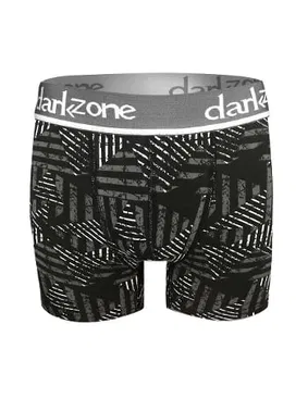 Darkzone Geometrik Desenli Siyah Erkek Boxer Darkzone DZN2696