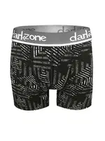 Geometrik Desenli Siyah Erkek Boxer Darkzone DZN2696