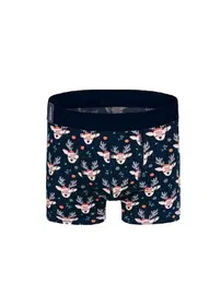 Darkzone Geyik Desenli Yılbaşı Erkek Boxer (Dijital Baskılı) Darkzone DZNNY0003