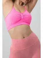 Gigotto Çapraz Askılı Seamless Büstiyer Miorre 001-001278 Neon Pembe detay görünüm