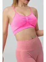 Gigotto Çapraz Askılı Seamless Büstiyer Miorre 001-001278 Neon Pembe farklı açı