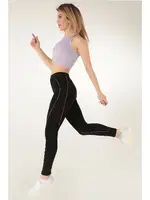 Gigotto Çizgili Kadın Normal Bel Tayt Miorre 279-000010 Siyah farklı açı