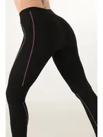 Gigotto Çizgili Kadın Normal Bel Tayt Miorre 279-000010 Siyah görsel 4