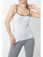 Gigotto Kadın Askılı Dantel Detaylı Atlet Miorre 001-001270 Gri