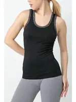 Gigotto Kadın Seamless Fitilli Atlet Miorre 001-001254 Siyah farklı açı