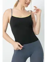 Gigotto Kadın Seamless Fitilli Atlet Miorre 001-001264 Siyah farklı açı