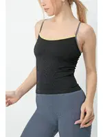 Gigotto Kadın Seamless Fitilli Atlet Miorre 001-001264 Siyah görsel 6