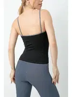 Gigotto Kadın Seamless Fitilli Atlet Miorre 001-001264 Siyah görsel 8