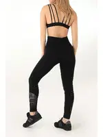 Gigotto Kadın Seamless Yüksek Bel File Detaylı Tayt Miorre 279-000005 Siyah görsel 5