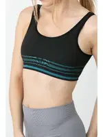 Gigotto Seamless Çizgili Büstiyer Miorre 279-000011 Siyah görsel 6