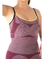 Gigotto Seamless Dantel Detaylı Spor Büstiyer Miorre 001-001213 Bordo görsel 4