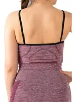 Gigotto Seamless Dantel Detaylı Spor Büstiyer Miorre 001-001213 Bordo görsel 6