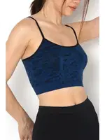 Gigotto Seamless Dikişsiz Crop Pedli Büstiyer Miorre 001-001111 Lacivert farklı açı