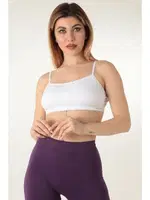 Gigotto Seamless İnce Ayarlanabilir Askılı Kapsız Büstiyer Miorre 002-001210 Beyaz görsel 5