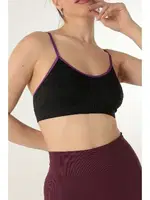 Gigotto Seamless Kabartma Desenli Büstiyer Miorre 001-001206 Siyah görsel 4