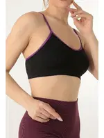 Gigotto Seamless Kabartma Desenli Büstiyer Miorre 001-001206 Siyah görsel 5