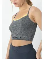 Gigotto Seamless Kabartma Desenli Büstiyer Miorre 002-000054 Gri görsel 5