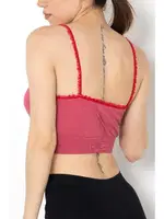 Gigotto Seamless Kadın Spor Büstiyer Miorre 001-001200 Gül Kurusu görsel 4