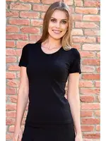 Goldenbay Bayan Kısa Kol Termal Atlet 8532 Siyah detay görünüm