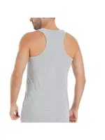 Gri 3'lü Paket %100 Pamuk Sporcu Ribana Erkek Atlet Yıldız 19 Gri detay görünüm