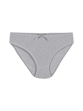 Yıldız Çamaşır Gri 6'lı Paket Pamuk Kalpli Kadın Bikini Külot Yıldız 3574 - Alternatif Görünüm