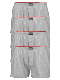 Arma Yıldız Gri Düğmeli Havlu Bel Boxer 4'lü Paket - Arma Yıldız 1140 - 4 ADET