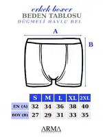 Gri Penye Havlu Bel Boxer Arma Yıldız 1140 Gri görsel 4