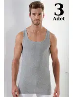 Gri Ribana Erkek Atlet 3'lü Paket Arma Yıldız 1007 - 3 ADET Gri