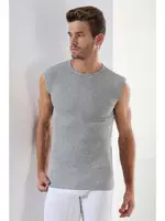 Gri Ribana Yuvarlak Yaka Kolsuz Atlet Arma Yıldız 1110 Gri