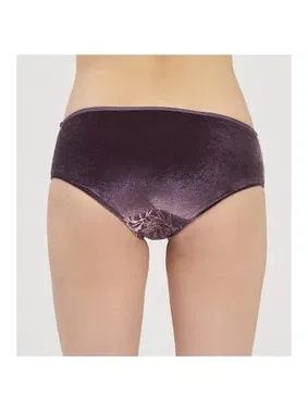 Moonlight Gül Kurusu Kadife Dantelli İpli Külot Moonlight 3221 - Alternatif Görünüm