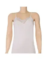 Güpürlü İp Askılı Beyaz 3'lü Paket Pamuk Kadın Atlet Yıldız 2041 Beyaz