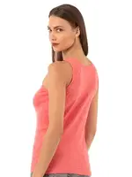 Güpürlü Pamuklu Ribana Dantelli Manolya Kadın Atlet Özkan 2001  Somon görsel 11