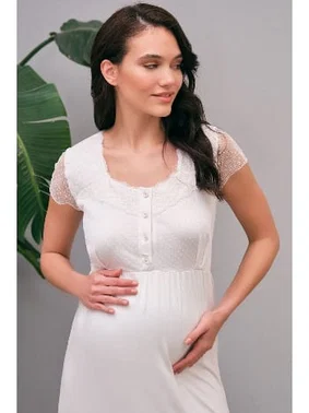 Anıl Hamile Sabahlık ve Gecelik Takım Anıl 5649 - Alternatif Görünüm