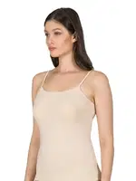 Havuz Yaka Pamuklu Modal Esnek Biyeli İp Askılı Kadın Atlet Özkan 24264  Ten görsel 7