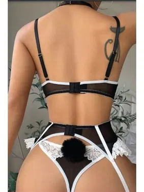 For Dreams Hizmetçi Fantazi Jartiyer Takımı For Dreams 8452 - Alternatif Görünüm