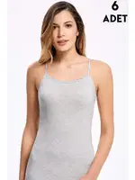 Dantelli Askılı Kadın Gri Atlet 6'lı İlke 247