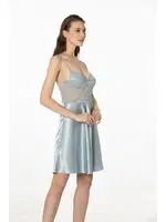 İnce Askılı Kaplı Saten Dantelli Gecelik Sabahlık Takımı Pierre Cardin 4265  görsel 8