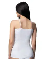 İp Askılı 3'lü Ekonomik Paket Basic Pamuklu Kadın Atlet Donex 3350 Beyaz farklı açı