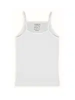 İp Askılı Kız Çocuk Atlet Beyaz %100 Pamuk Ribana Arma Yıldız 7520 Beyaz