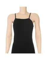 İp Askılı Siyah 3'lü Paket Likralı Önü Düz Kadın Atlet Yıldız 2231 Siyah