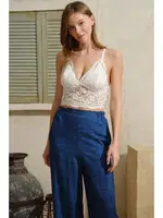 İp Askılı V Yaka Viskon Çizgili Kadın Pijama Takımı Sabahlık Anıl 5762 Mavi farklı açı