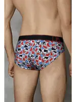 İskambil Zar Desenli Erkek Slip Doreanse 1027 Mavi detay görünüm