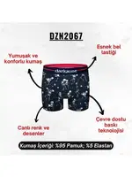 İskelet Desenli Siyah Boxer (Dijital Baskılı) Darkzone DZN2067 görsel 4