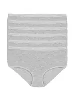 İz Yapmaz Gri 6'lı Paket Likralı Kadın Bato Külot Yıldız 3749 Gri